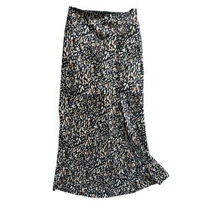 Cheetah Print Crop Top Skirt Set